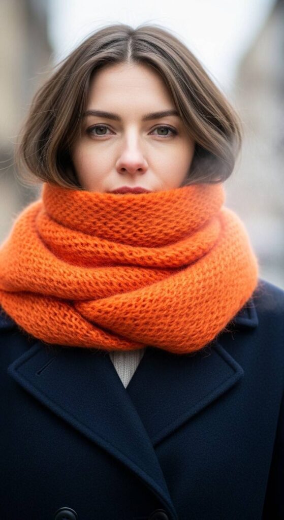 The Pop-of-Color Scarf Wrap