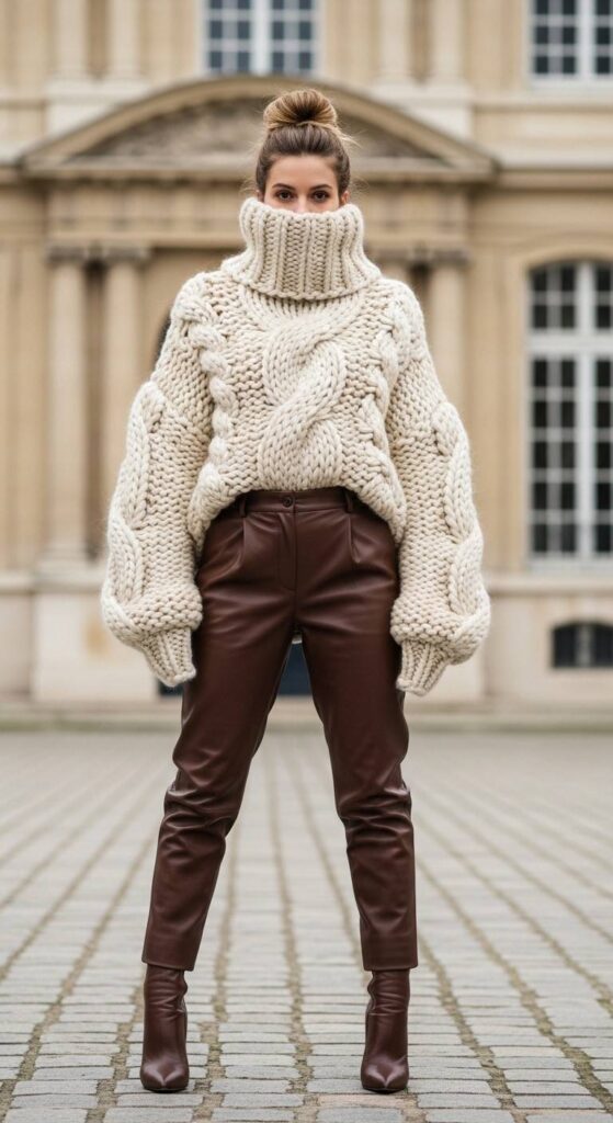 The Sculptural Knitwear Statement