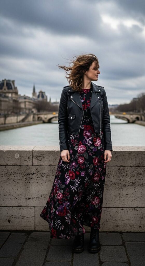 The Winter Floral Maxi