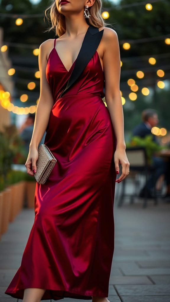 elegant blazer slip dress