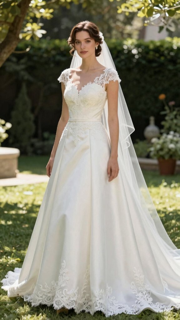 elegant structured flared silhouette