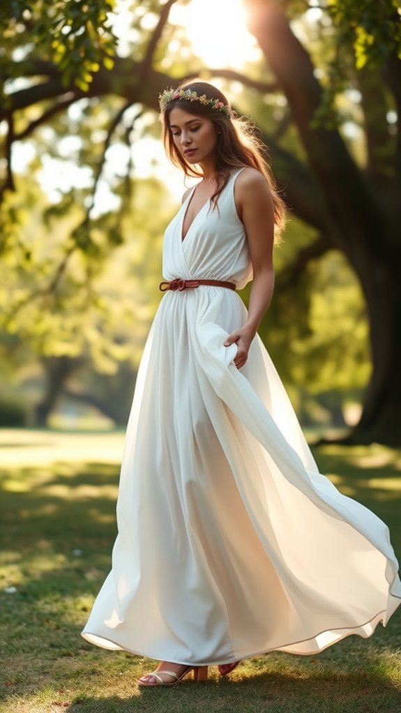 flowy maxi wedding elegance