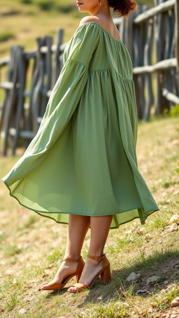 midi dress block heels