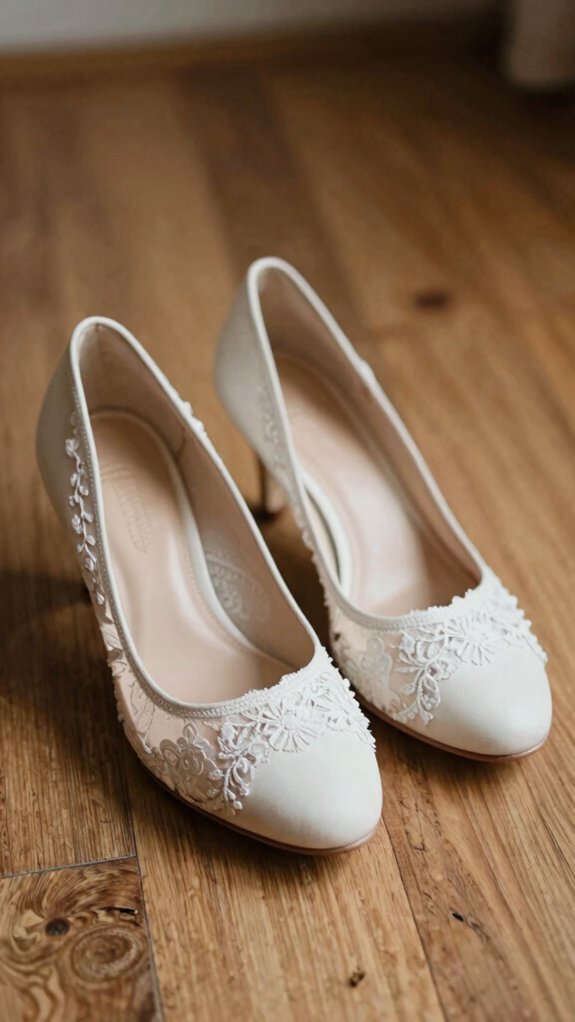 neutral low heeled comfort