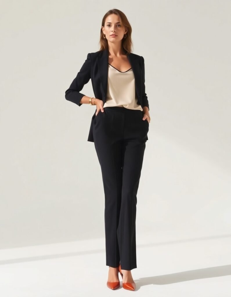 The Sleek Blazer and Trouser Set