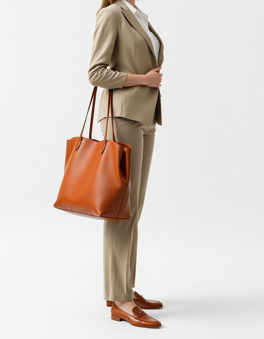 The Structured Leather Tote as the Centrepiece Statement