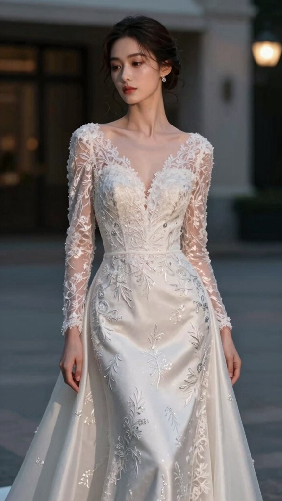 refined metallic evening elegance
