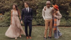 seasonal stylish wedding attire
