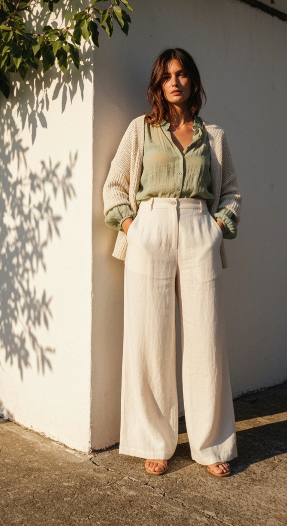 airy linen gauze ensembles