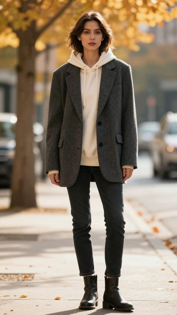 blazer hoodie streetwear synergy