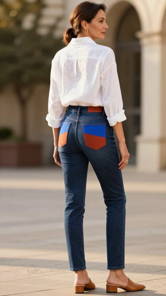 bold color block accents