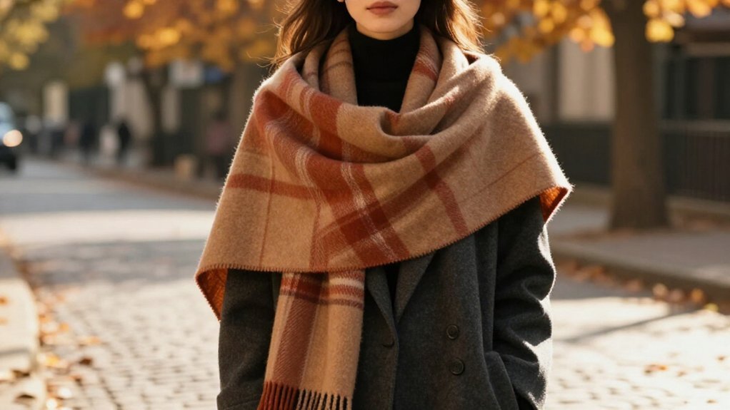 bold flowing architectural scarf
