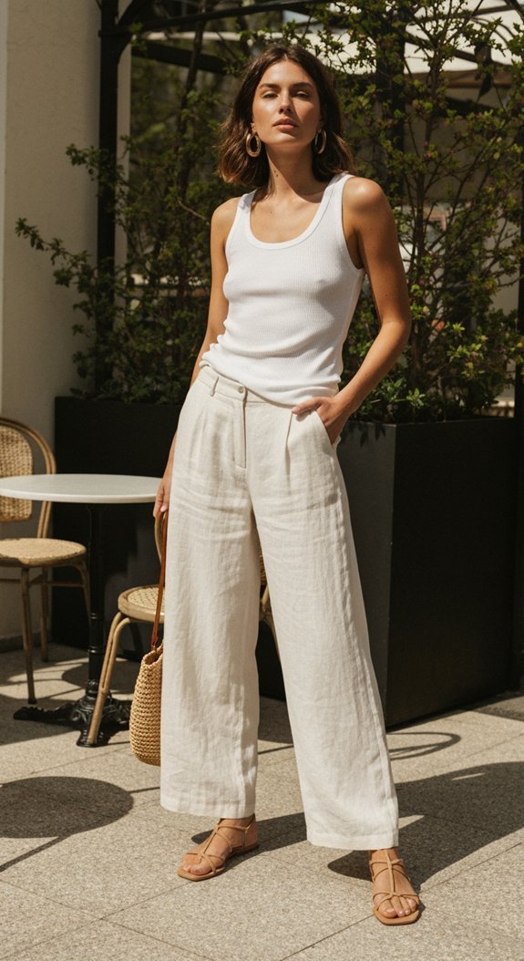 breezy linen chic ensemble
