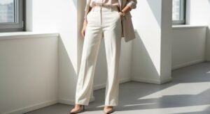 business casual wide leg styling
