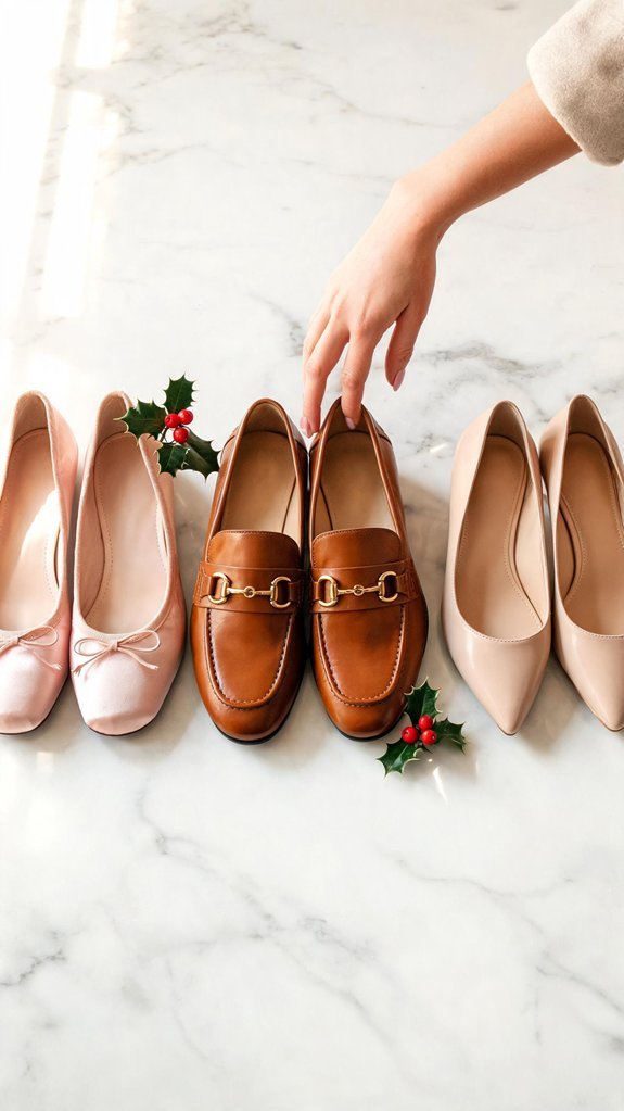 comfortable festive footwear options