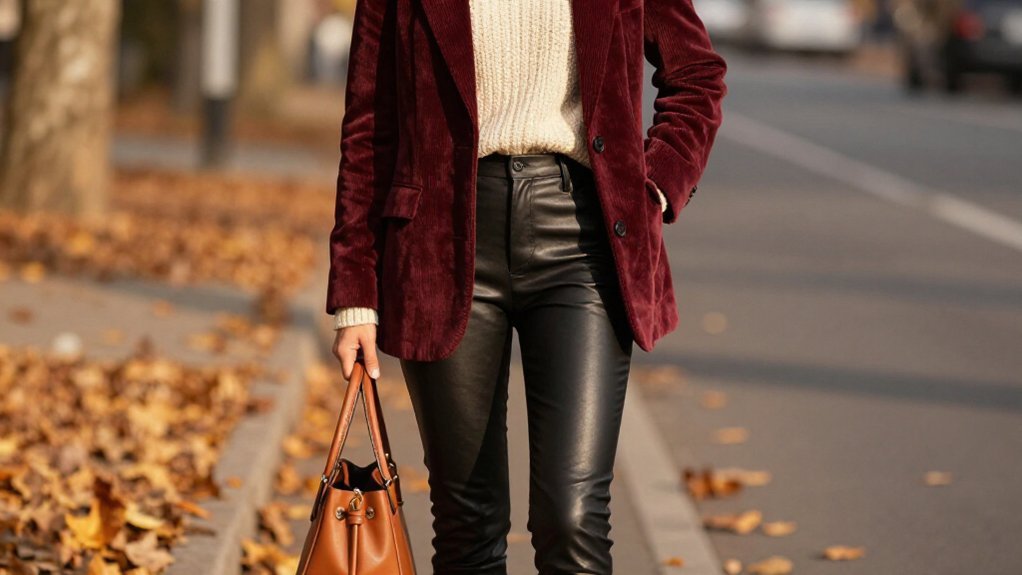 corduroy knit leather corduroy knit leather