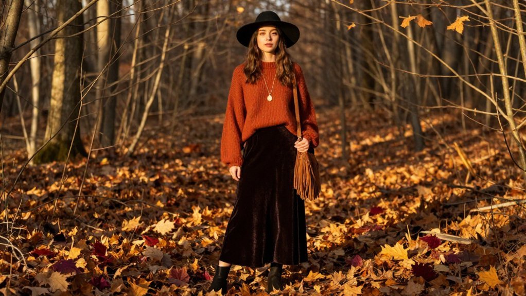 dark boho autumn style