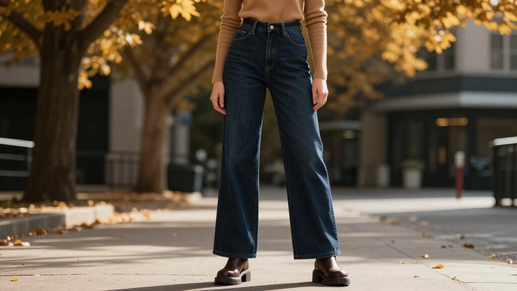 dark indigo sculptural denim
