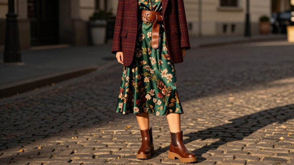 denim tweed pastel contrast