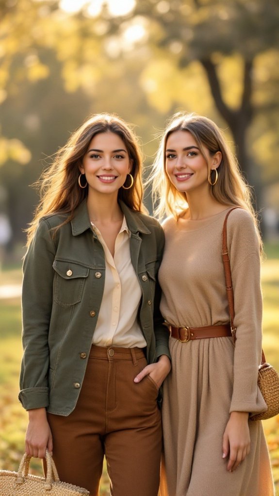 earthy denim warm depth