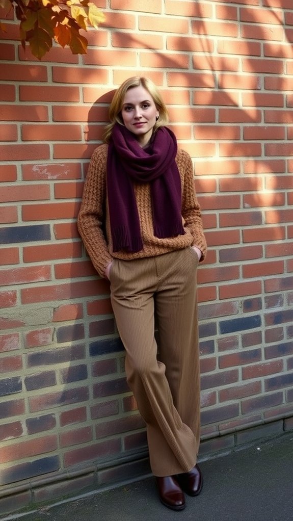 earthy knits muted plaids