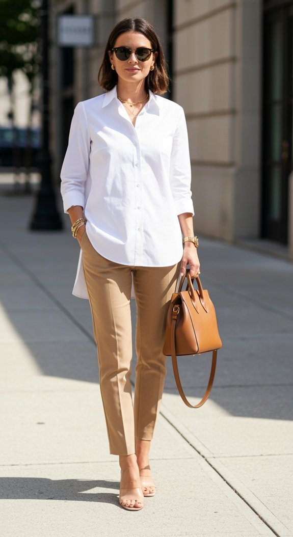 effortless un tucked poplin