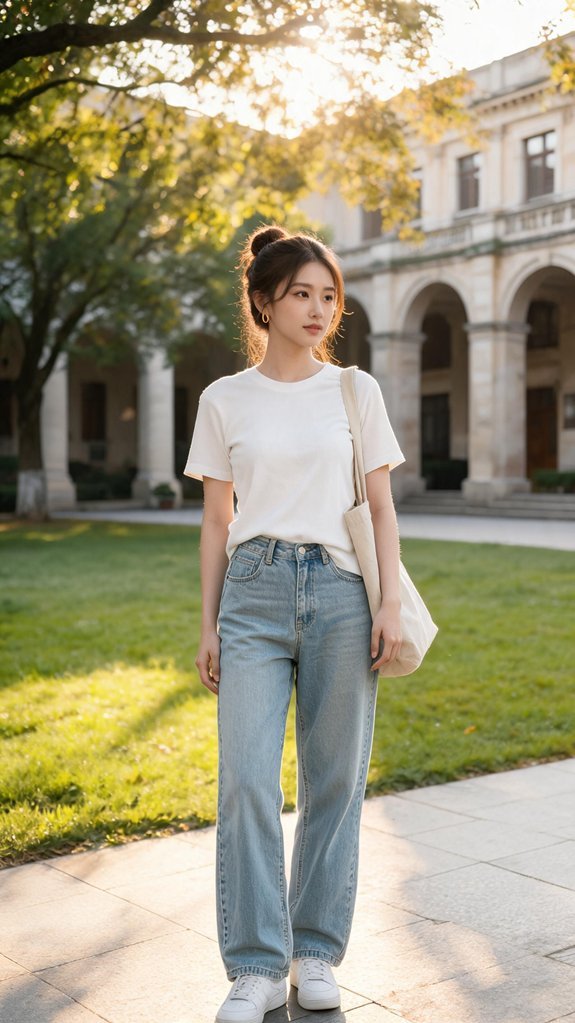 effortless wide leg denim