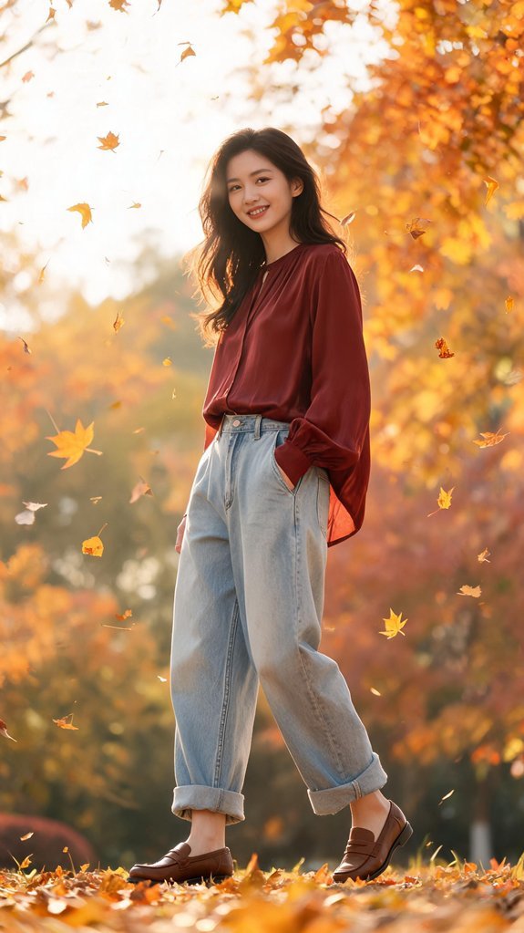 elegant casual blouse ensemble