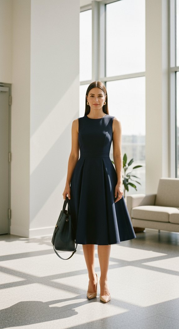 elegant structured office attire