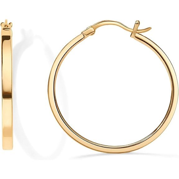 PAVOI Gold Plated Hoop Earrings for Women