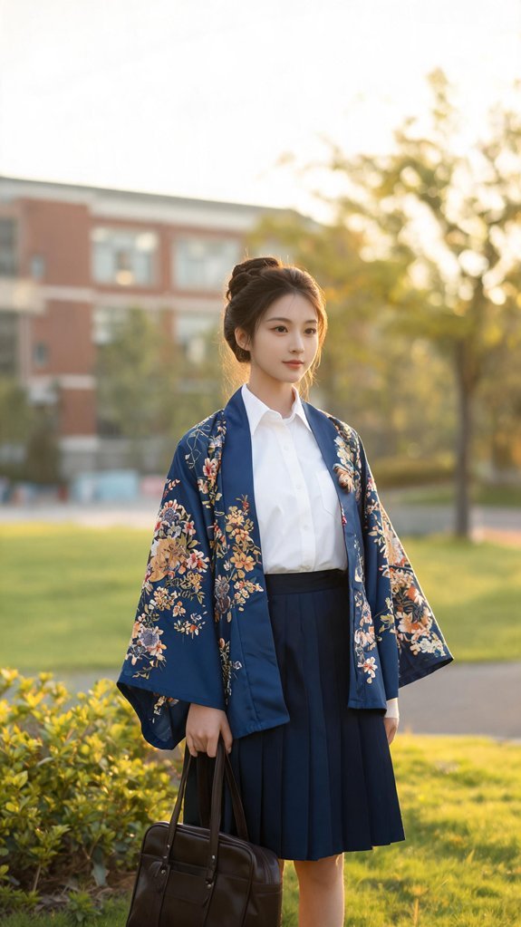 heritage layering school uniform