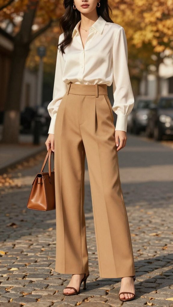 high waisted versatile trousers