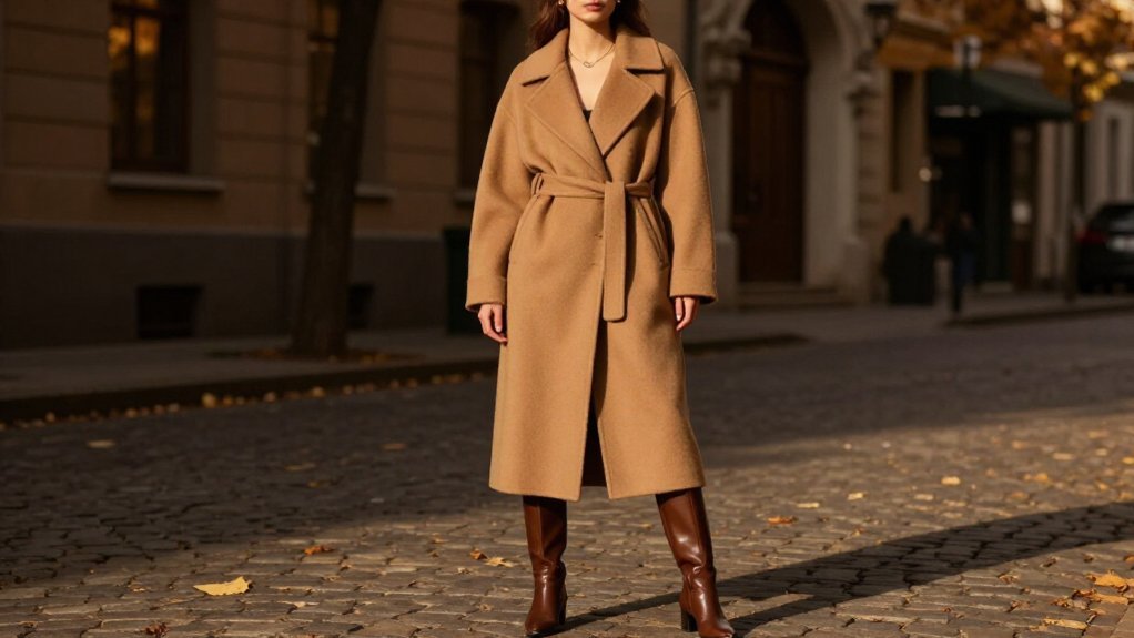 oversized collars cinched waists