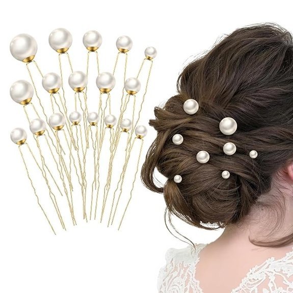 18 Pearl Hair Pins for Brides & Bridesmaids