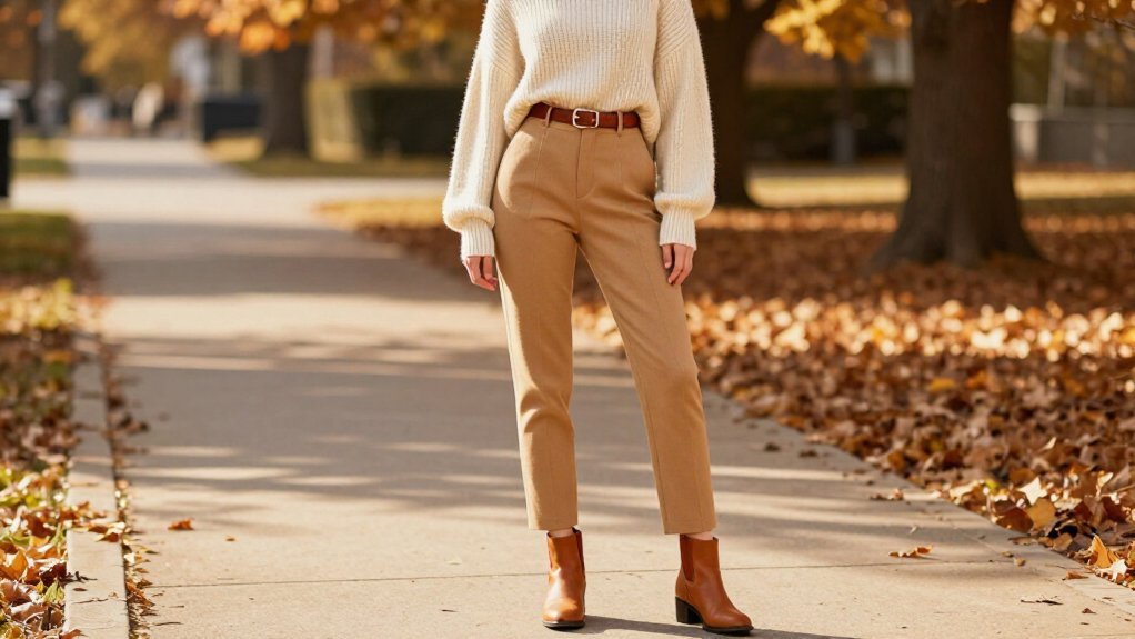 polished oversized sweater styling