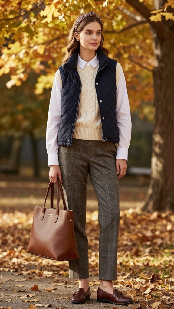 preppy seasonal layering combos