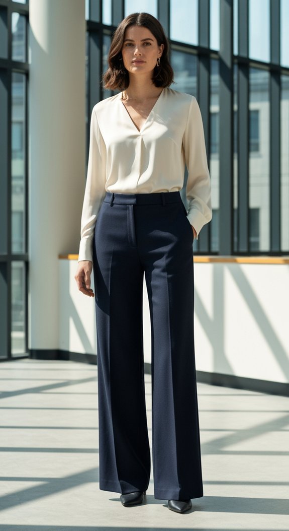 professional casual wide leg attire