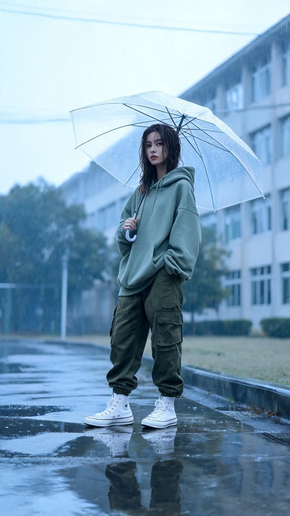 rainy streetwear armor