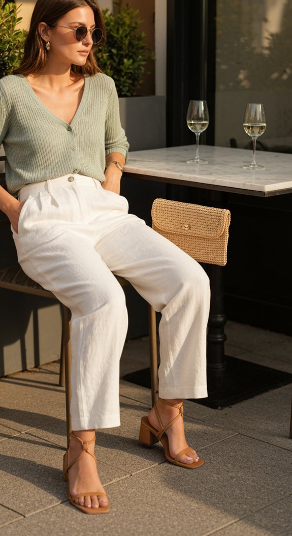 relaxed trousers airy knit