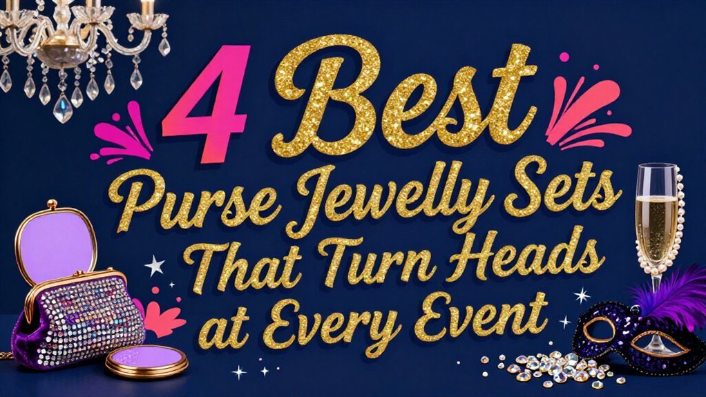 rhinestone purse jewelry sets