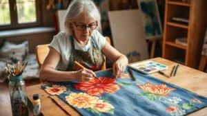 senior friendly artful jean ideas