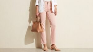 senior pink jeans styling