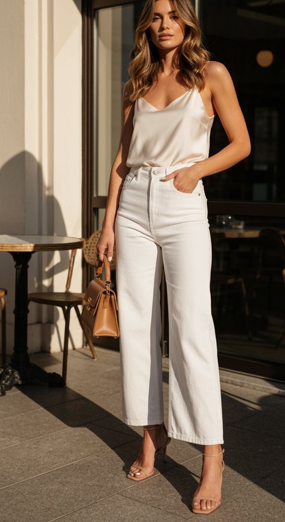 silk camisole with jeans