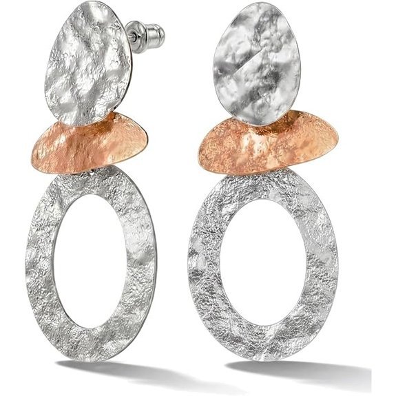 Silver Chunky Hypoallergenic Stud Earrings for Women