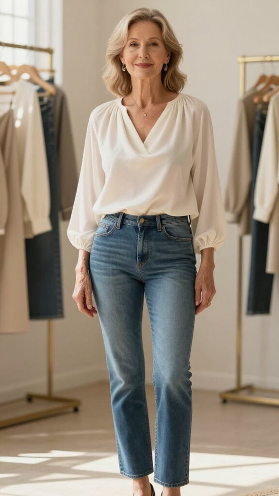 stretchy senior friendly denim
