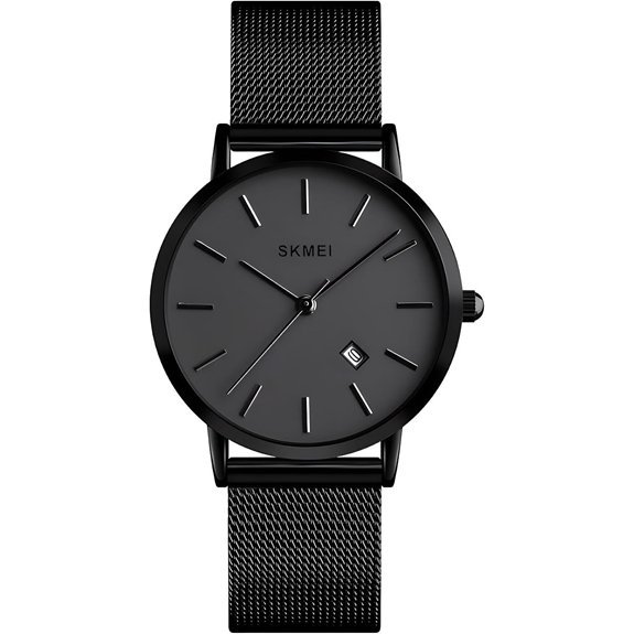 Women's Ultra-Thin Quartz Mesh Bracelet Watch