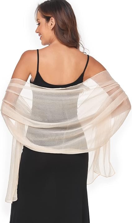 SURVODJA Lightweight Silky Shawls for Weddings