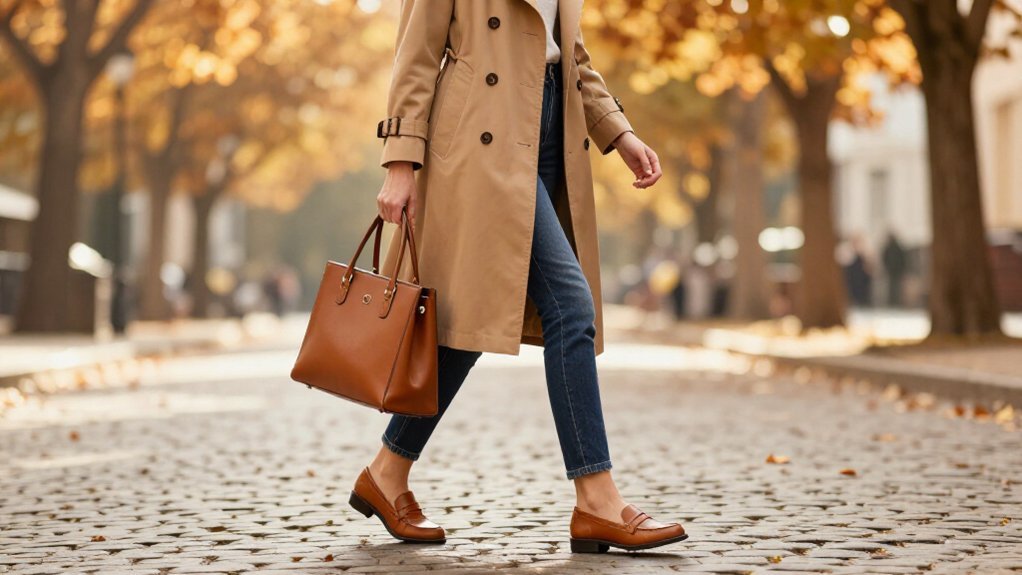 trench coat street elegance