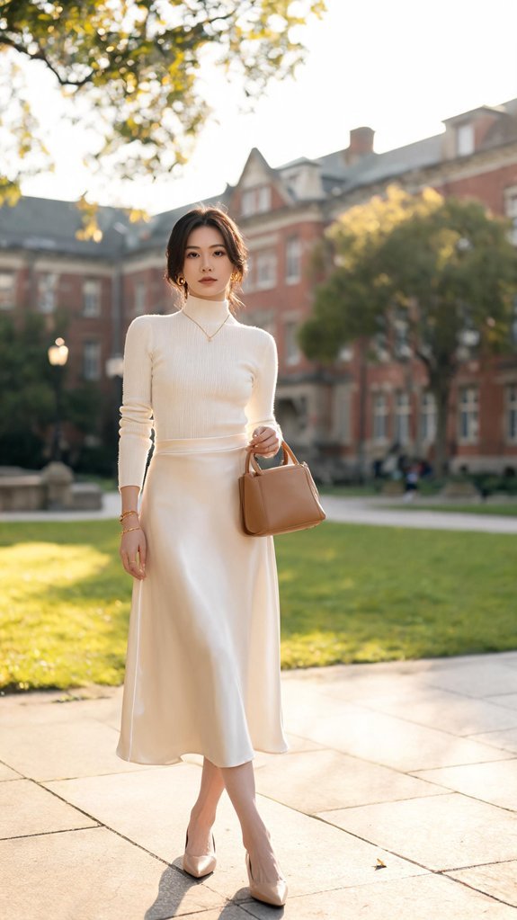 understated monochrome tailored elegance