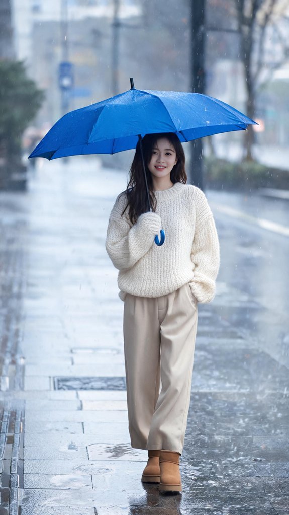vibrant umbrella neutral basics
